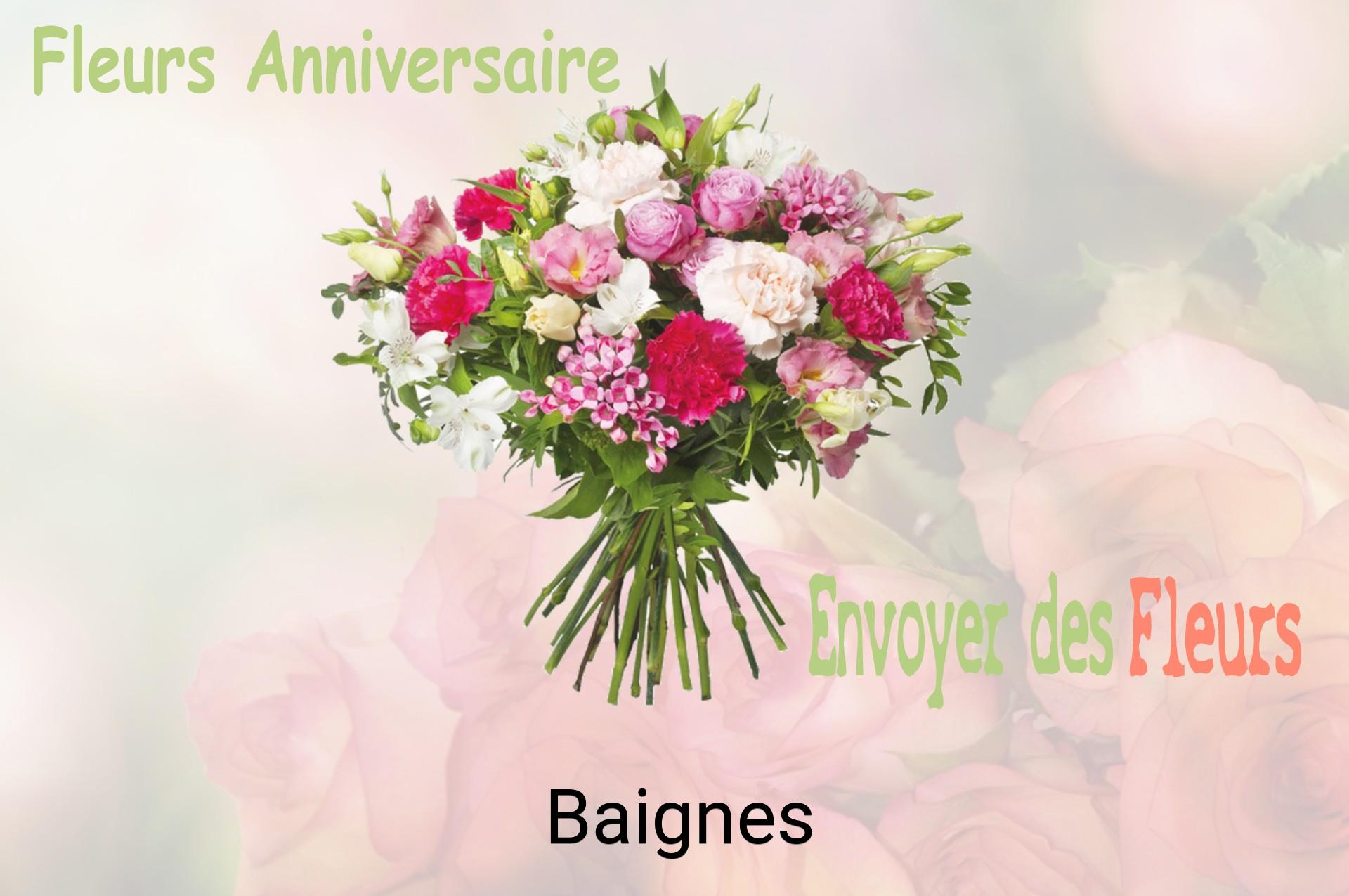 Bouquet de fleurs d’anniversaire livré à Baignes